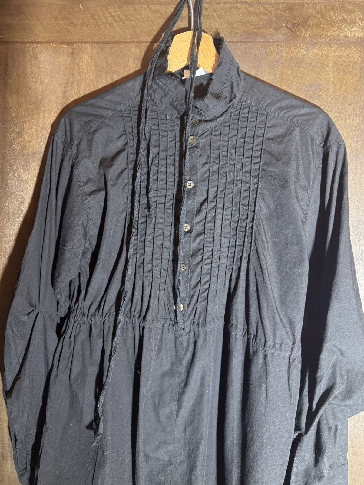 Ann Demeulemeester ann demeulemeester vintage black cotton shirt dress 40 Size M / US 6-8 / IT 42-44 - 10 Thumbnail