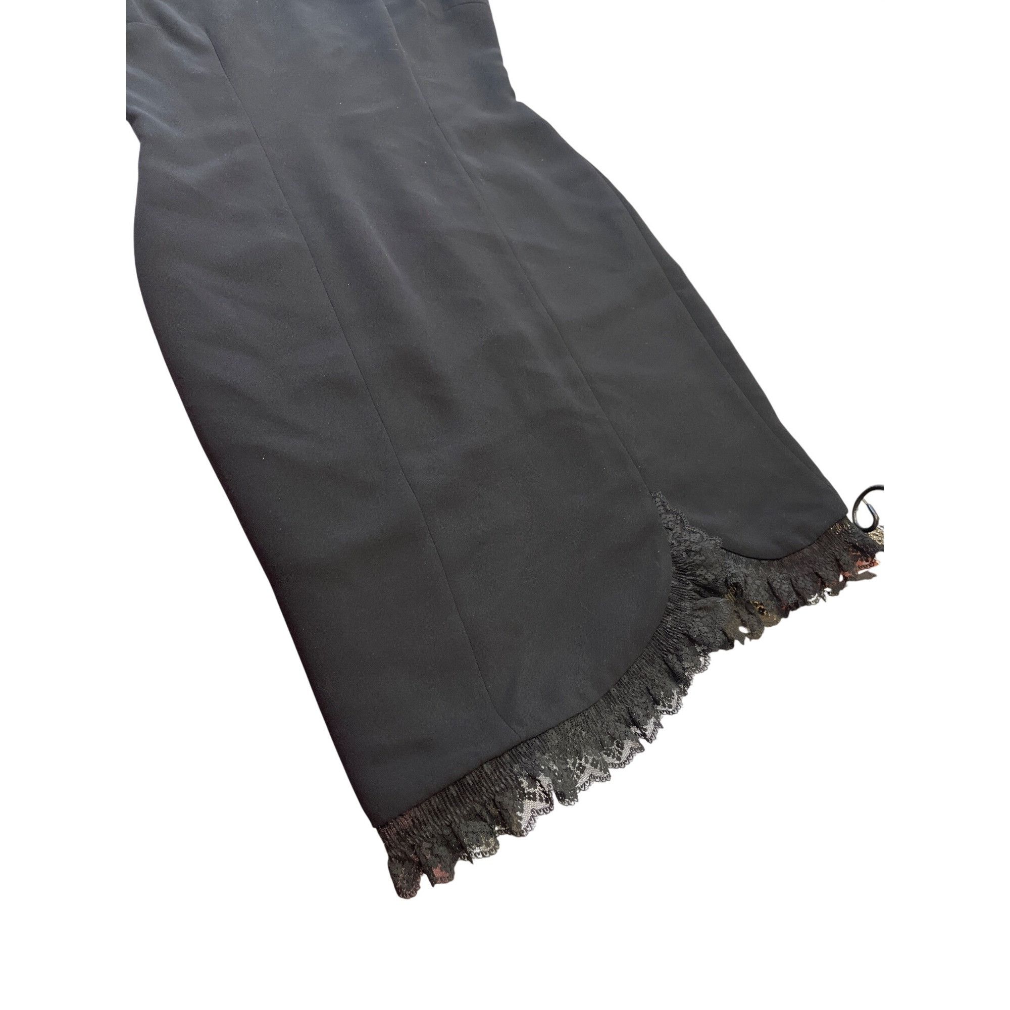 MAGGY LONDON Maggy London Petites wms black laced hem slip on dress sz 8 Size M / US 6-8 / IT 42-44 - 8 Thumbnail