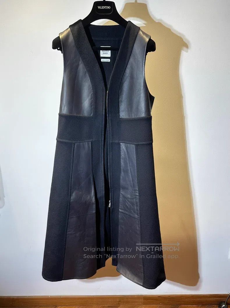 Hermes Hermes Cashmere and Leather Blend Coat Size XS / US 0-2 / IT 36-38 - 1 Thumbnail