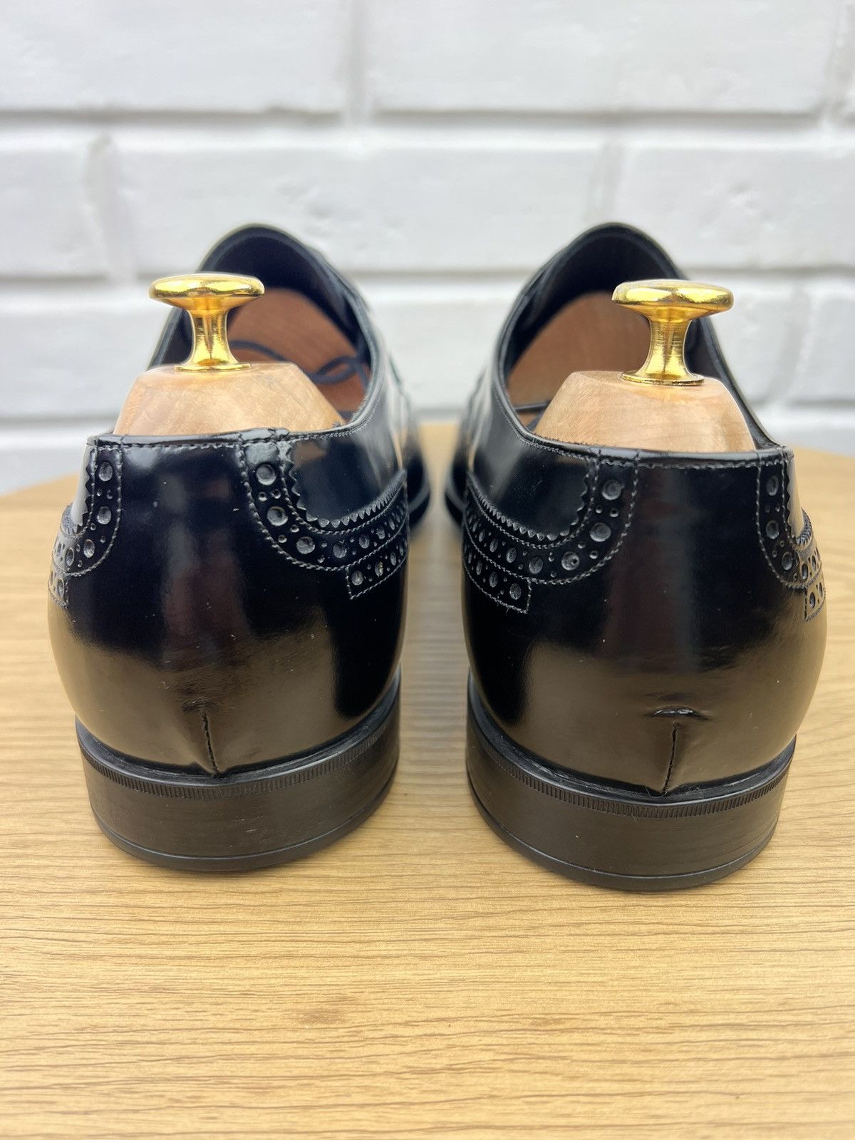 Prada PRADA MILANO Derby Brogues Leather Shoes Wingtip Black Men’s Size US 11 / EU 44 - 9 Thumbnail