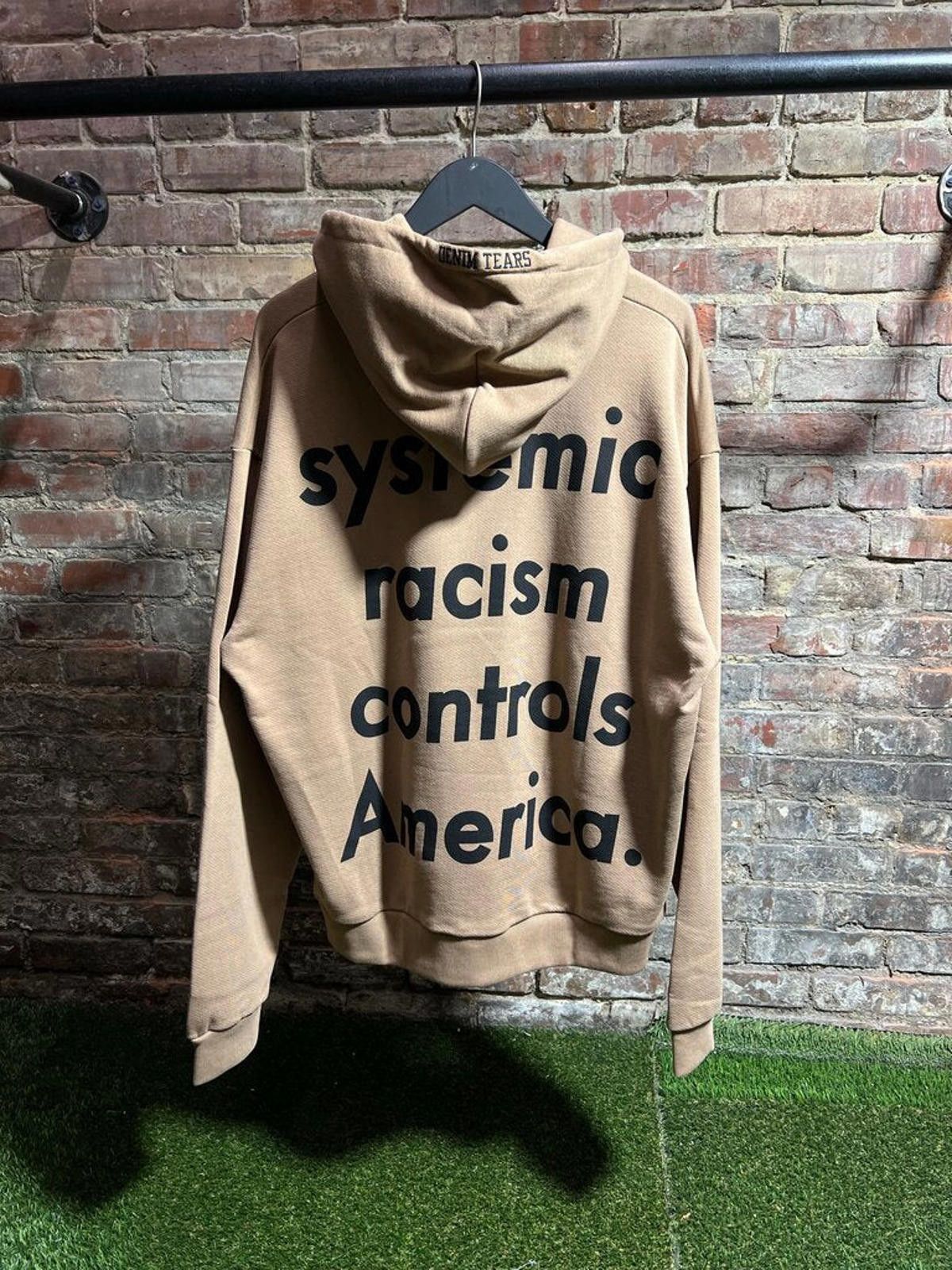 DENIM TEARS Denim Tears Systemic Racism Hoodie Brown Sz. XXL Size ONE SIZE - 2 Thumbnail