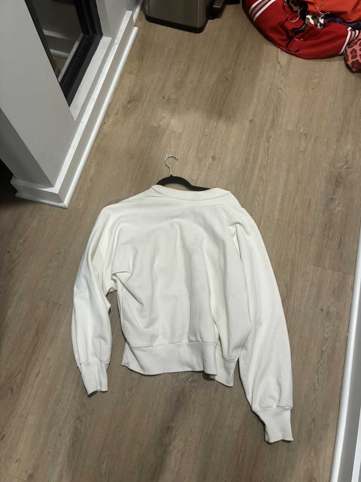 Yeezy White Kanye West Jesus Is King tour sweatshirt - Size Medium Size US L / EU 52-54 / 3 - 2 Thumbnail