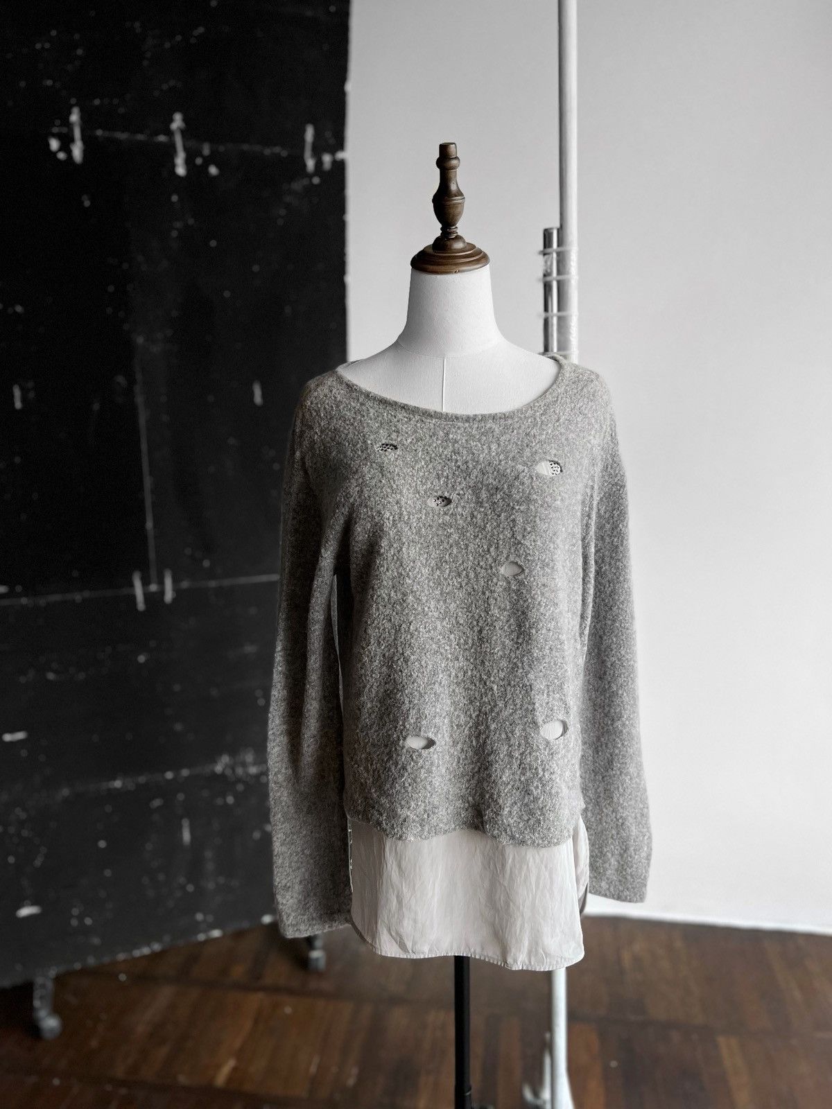 Luisa Cerano Luisa Cerano Womens Premium Gray Wool Jumper Sweater Size M / US 6-8 / IT 42-44 - 1 Thumbnail