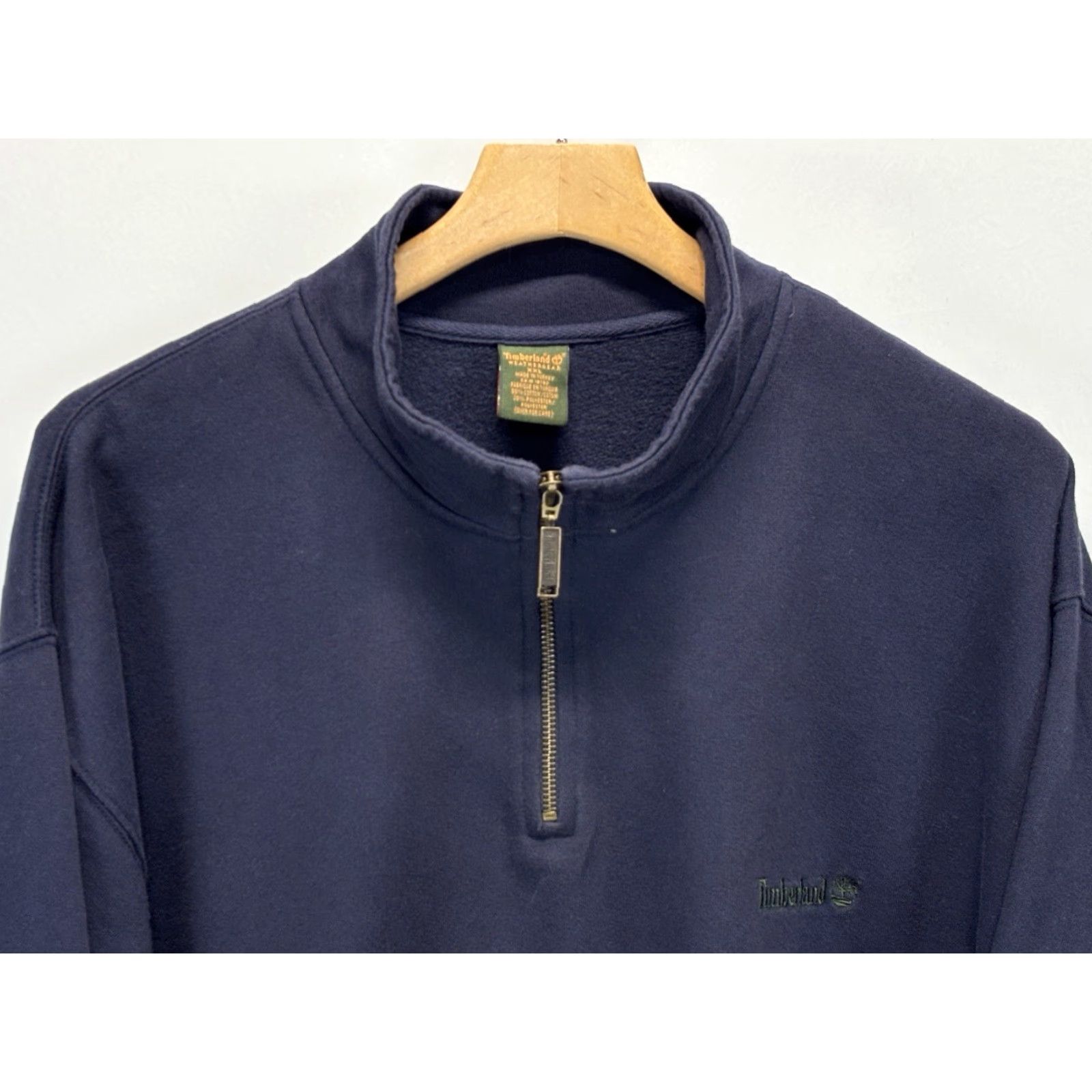 Timberland VINTAGE Timberland Sweatshirt Pullover 1/4 Zip Mens 2XL Navy Embroidered Y2K Shirt Size US XXL / EU 58 / 5 - 2 Thumbnail