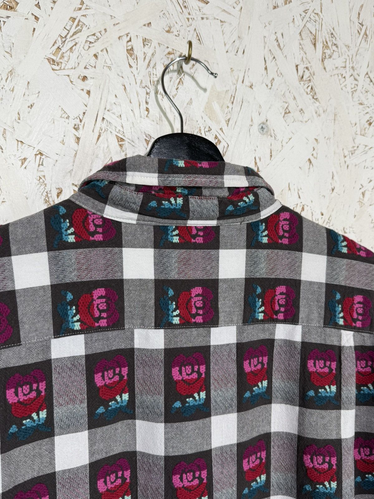 Supreme Supreme Rose Buffalo Plaid Shirt SS19 Long Sleeve Size L Size US L / EU 52-54 / 3 - 7 Thumbnail