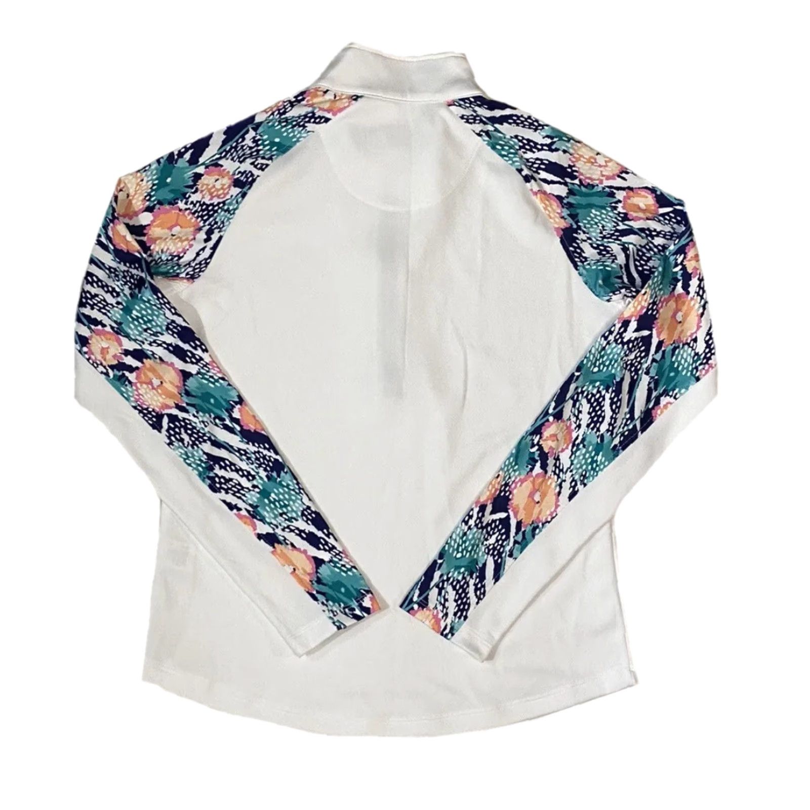 Vintage Pebble Beach Dry Luxe Performance Floral 1/4 Zip Long Sleeve Women's Small Shirt Size S / US 4 / IT 40 - 4 Thumbnail