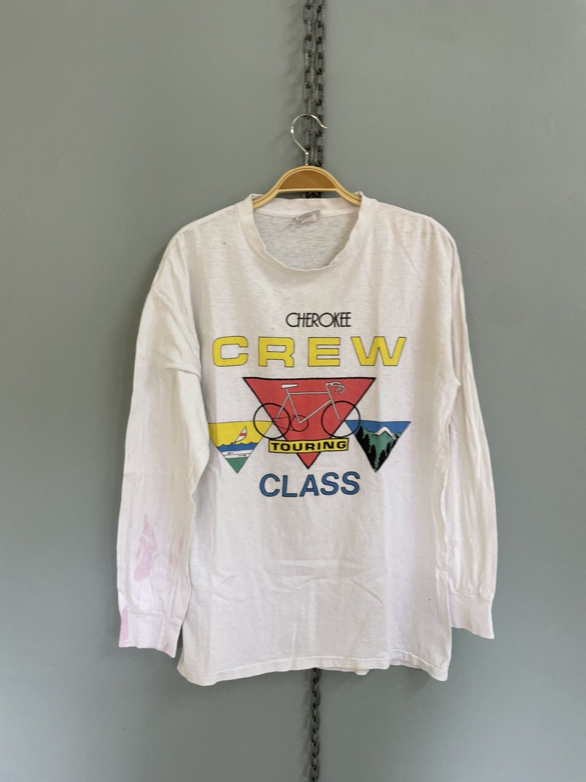 Vintage 80s Cherokee Crew Touring bike long sleeve t shirt