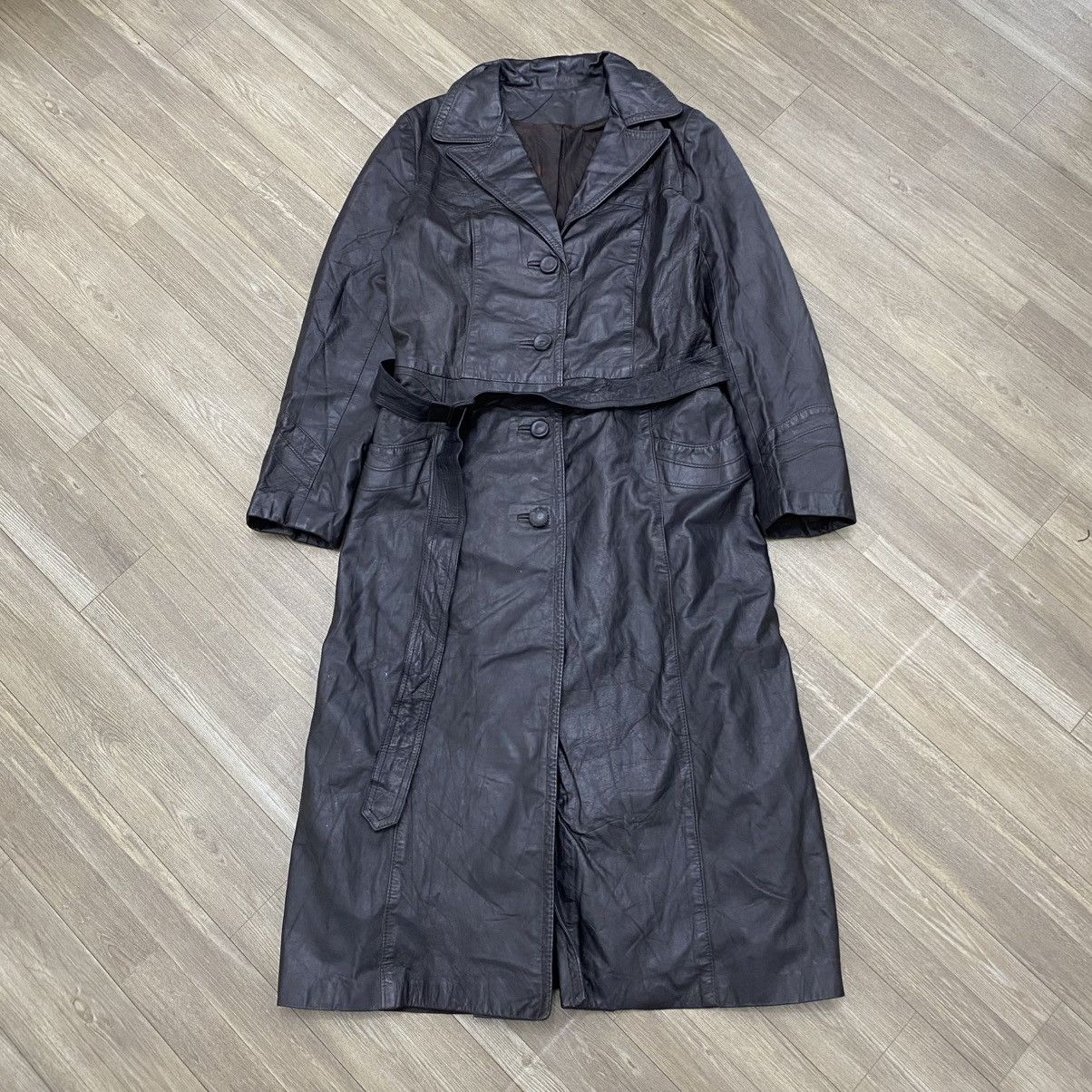 Yves Saint Laurent 90s Yves Saint Laurent Pour Homme Leather Hedi Slimane Coat Size US M / EU 48-50 / 2 - 2 Thumbnail