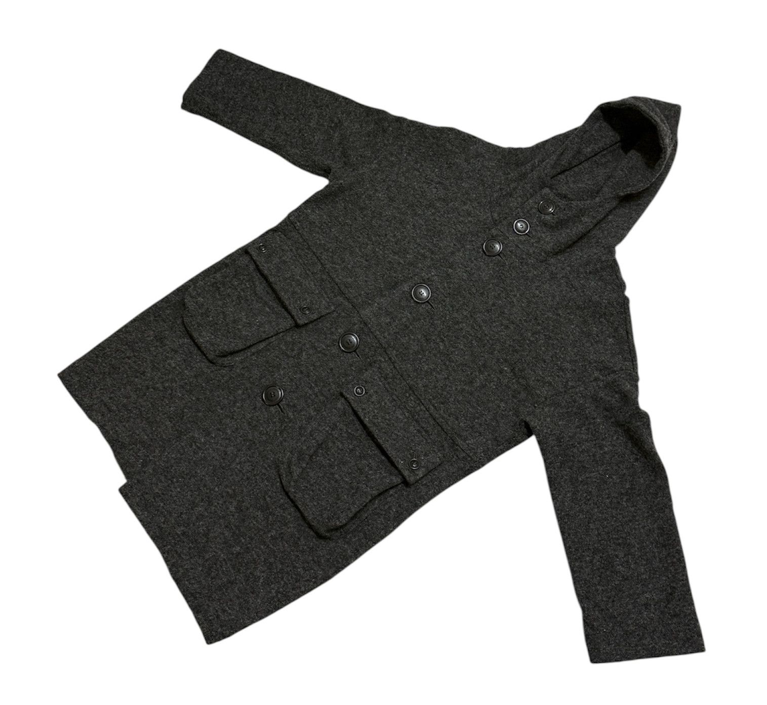 Issey Miyake Sunao Kuwahara Issey Miyake Hoodie Wool Jacket Size US M / EU 48-50 / 2 - 5 Thumbnail