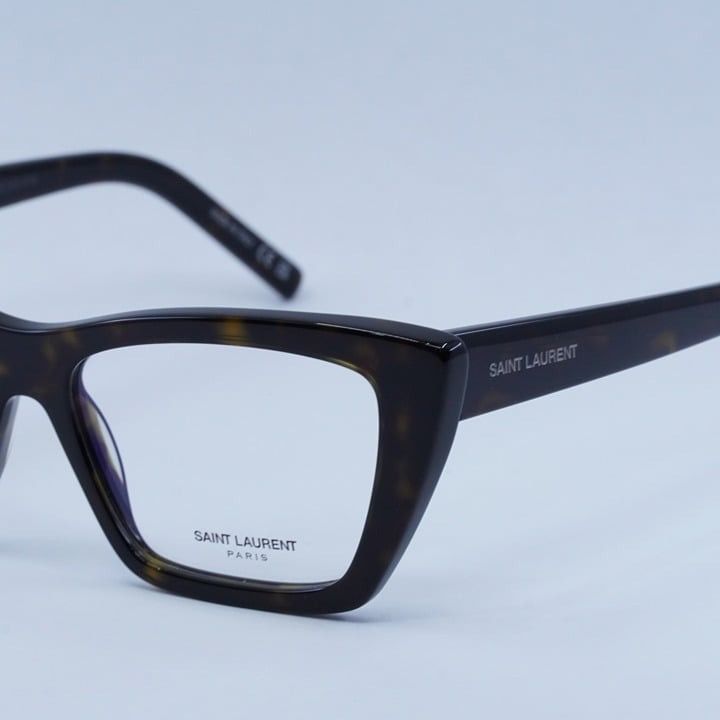 Saint Laurent Paris New Saint Laurent SL276 MICA OPT 004 Eyeglasses - Havana Size ONE SIZE - 3 Thumbnail