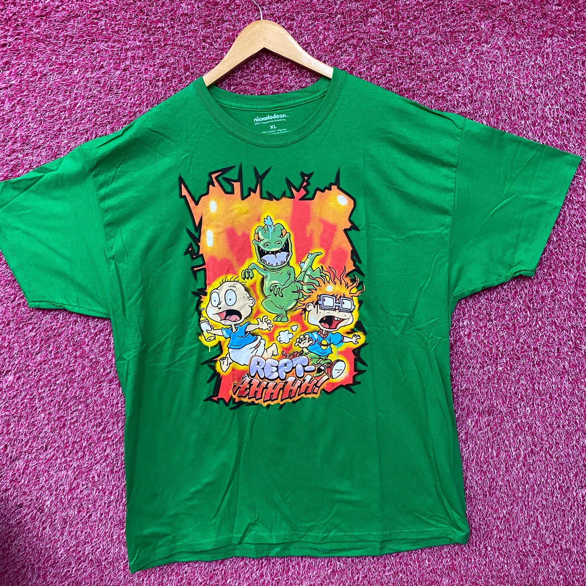 Nickelodeon Nickelodeon Rugrats Reptar Rept-Aah! Tommy & Chucky Green T- Size US XL / EU 56 / 4 - 3 Thumbnail