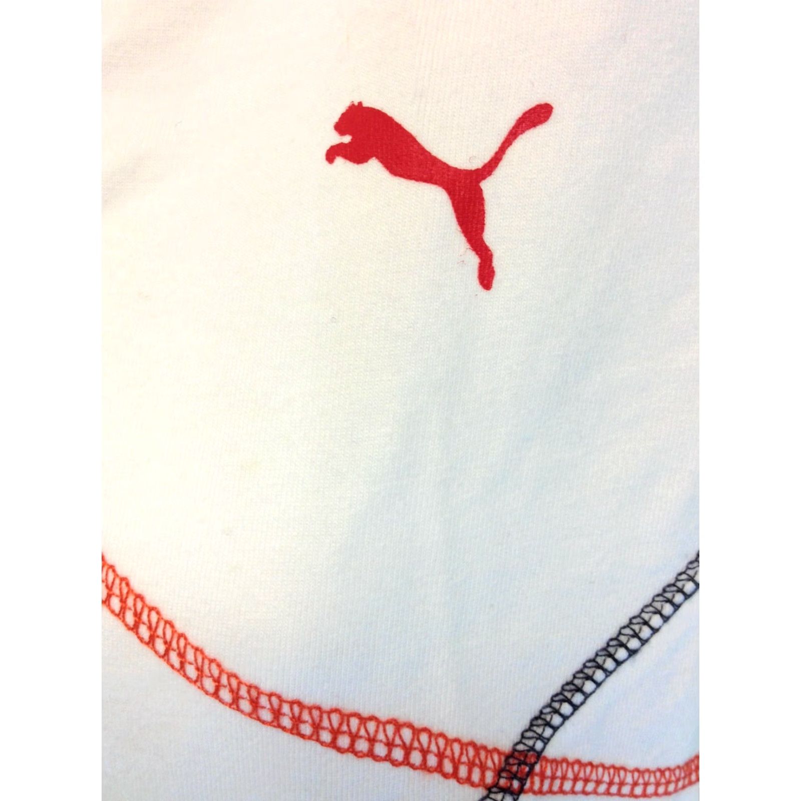 Puma VINTAGE Puma Crew Tee Womens Shirt L White Black Red T-Shirt Size L / US 10 / IT 46 - 2 Thumbnail