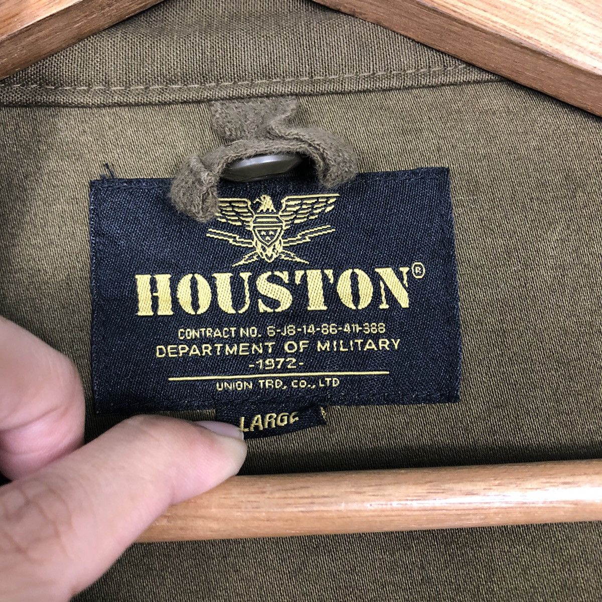 Japanese Brand 📌Vintage Biker Jacket Houston Military Multi Pocket Size US L / EU 52-54 / 3 - 18 Thumbnail
