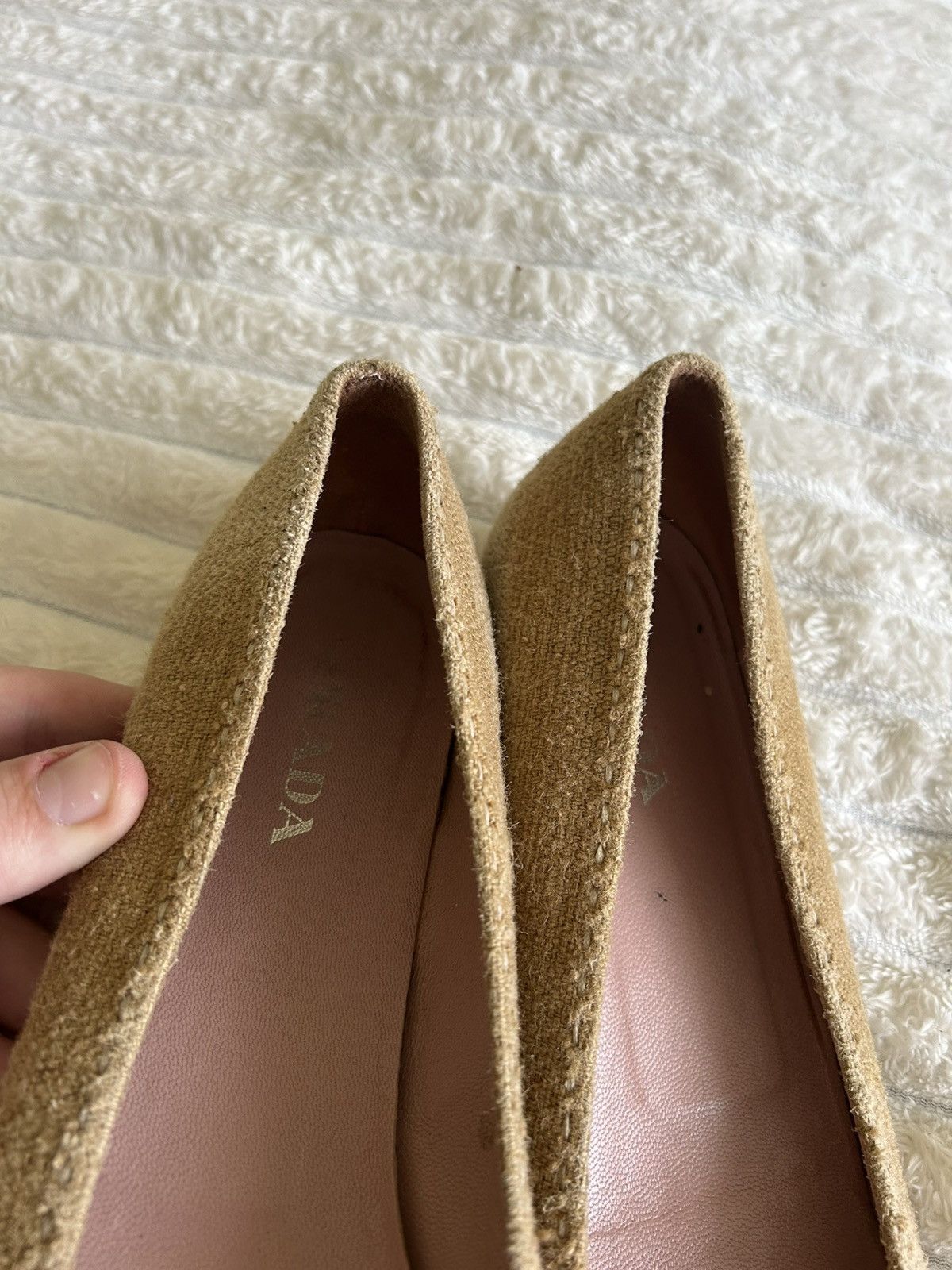Prada Prada Luxury Brown Wool Smoking Slippers Size 41 Size US 11 / IT 41 - 15 Thumbnail