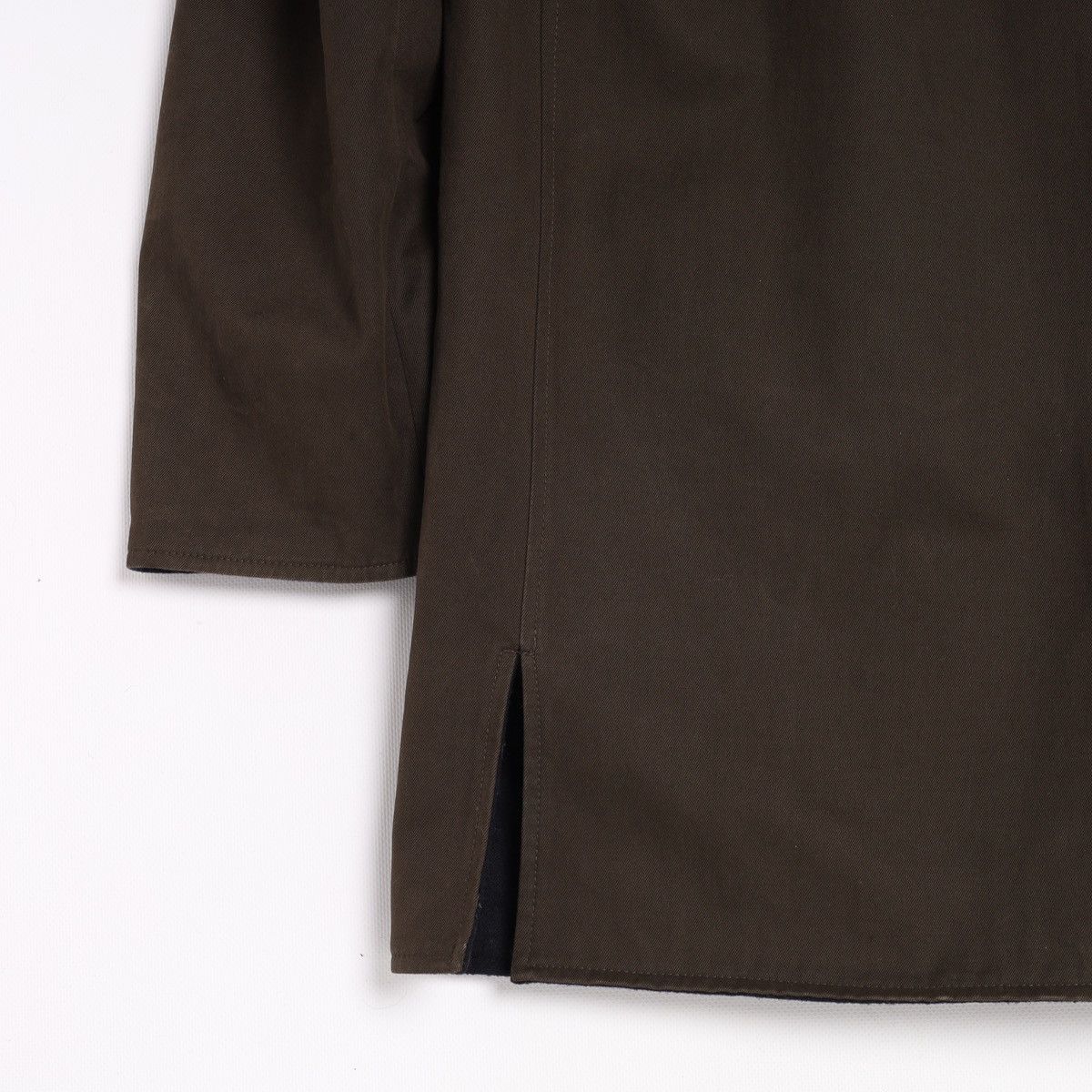 Ermenegildo Zegna Ermenegildo Zegna Reversible Wool Navy Cotton Brown Coat Size US M / EU 48-50 / 2 - 19 Thumbnail