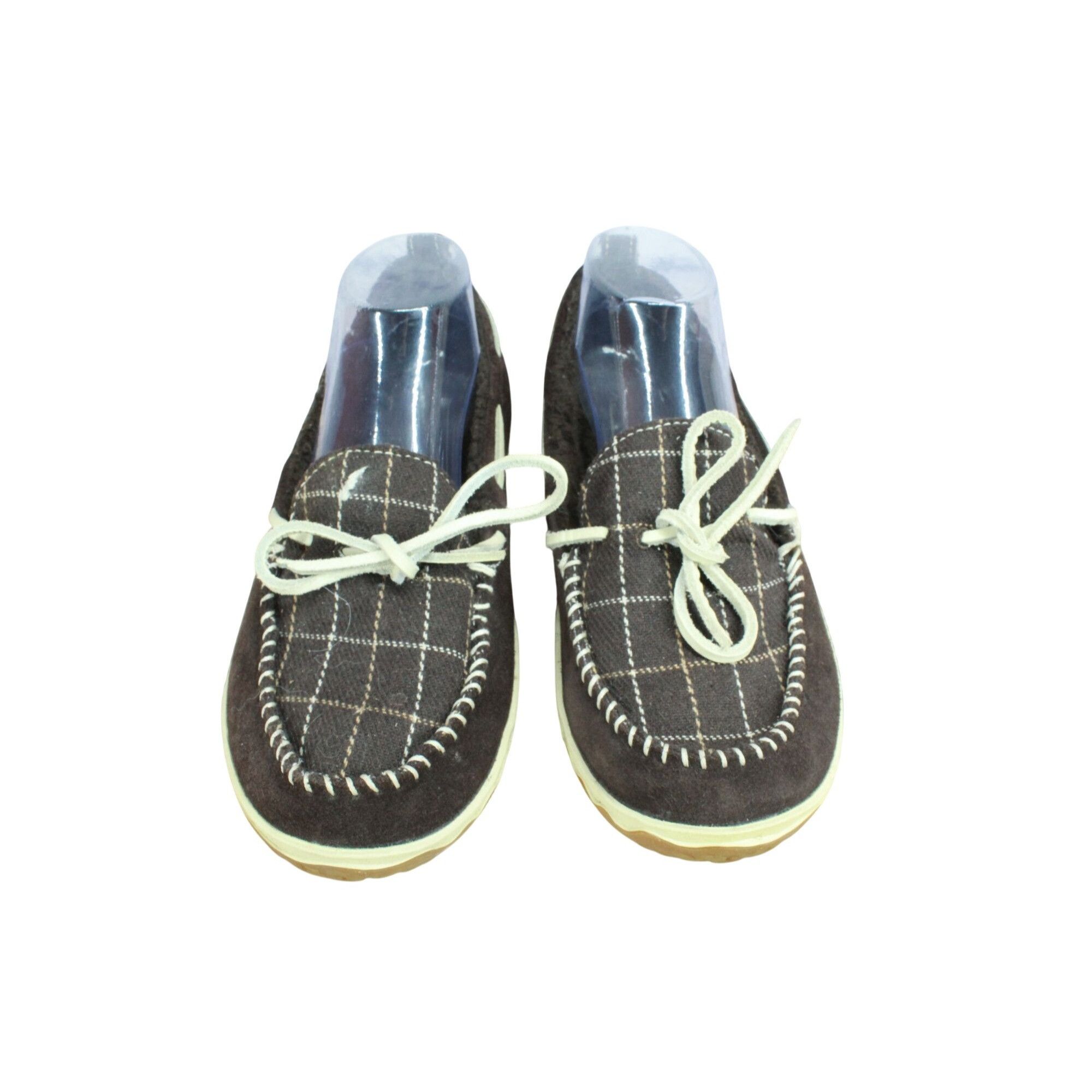 L.L. Bean LL Bean Women's Plaid-Lined Moccasin Slippers Size US 9 / IT 39 - 5 Thumbnail