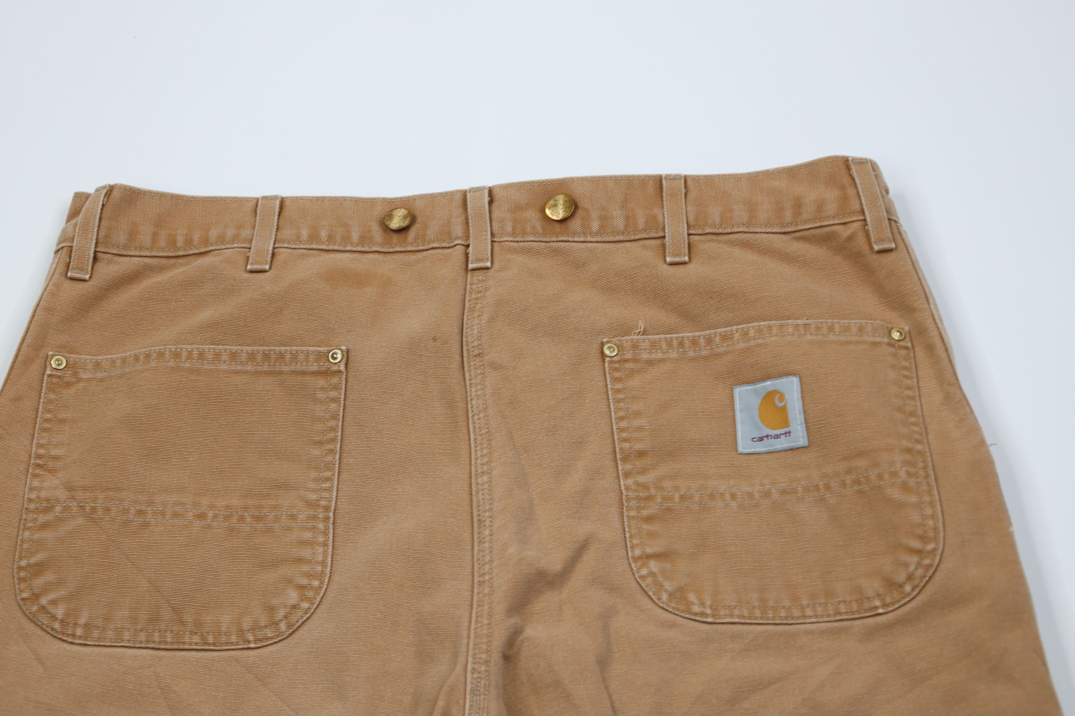 Carhartt Vintage 90s Carhartt Canvas Wide Leg Pants Duck Brown USA Size US 38 / EU 54 - 12 Thumbnail