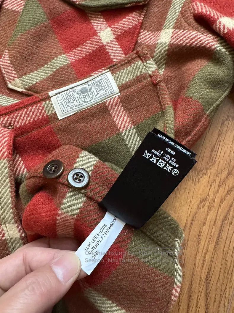 RRL Ralph Lauren RRL Ralph Lauren Thick plaid leather reinforced workwear l Size US L / EU 52-54 / 3 - 3 Thumbnail