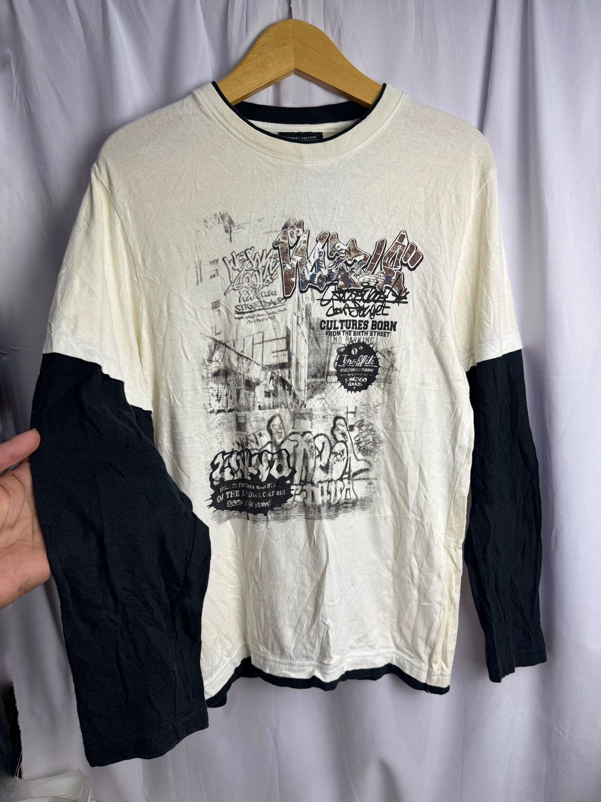 Hysteric Glamour × Japanese Brand × PPFM Double Layers Oblo Long Sleeve Size US M / EU 48-50 / 2 - 1 Thumbnail