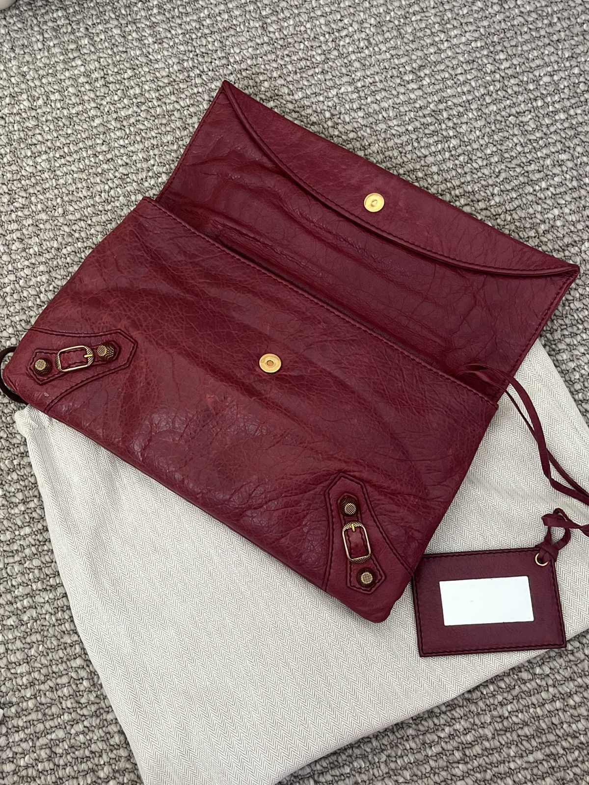 Balenciaga Balenciaga Envelop Leather Bag Size ONE SIZE - 3 Thumbnail