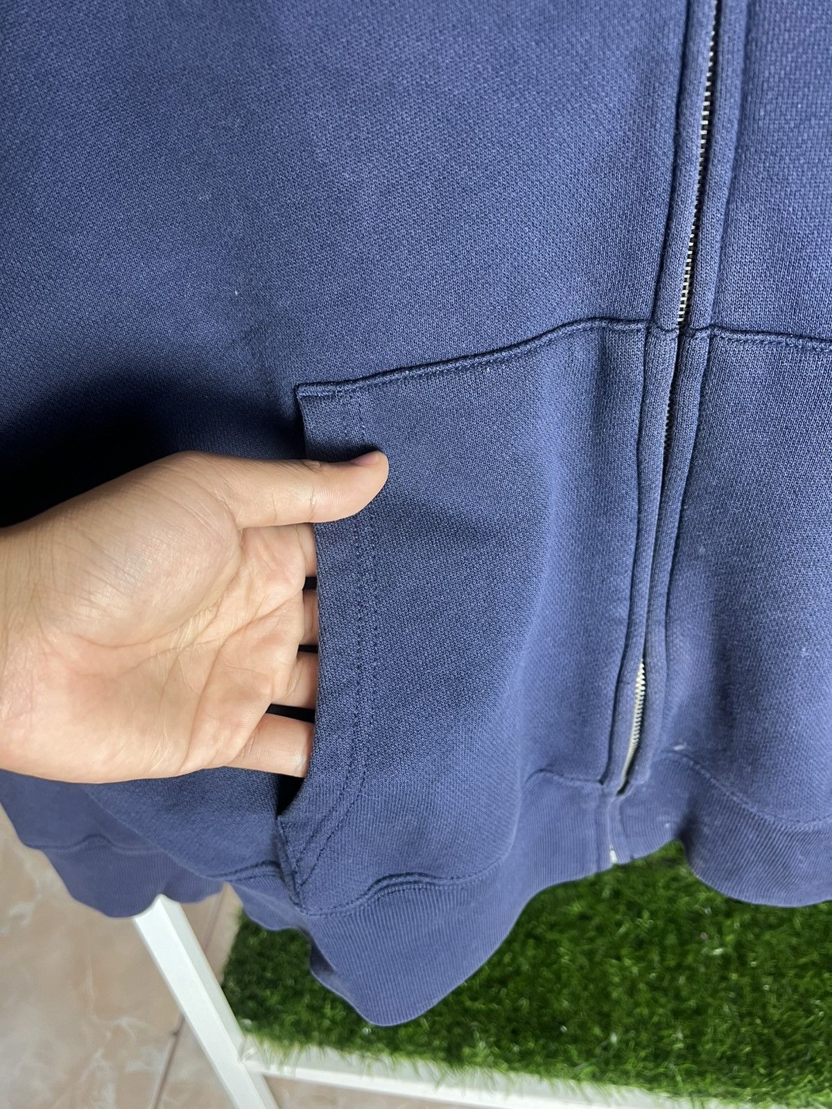 Polo Ralph Lauren × Vintage Vintage Polo Ralph Lauren Zipper Hooded Faded Size US L / EU 52-54 / 3 - 6 Thumbnail