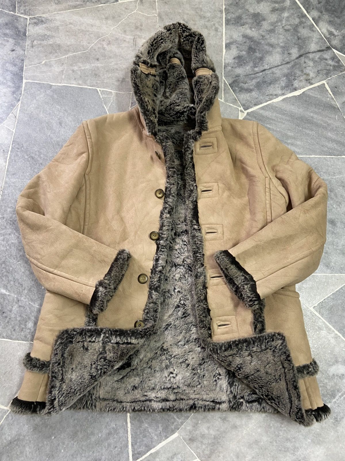 PPFM PPFM Velvet Shearling Parka Hoodie Heavy Jacket Size US M / EU 48-50 / 2 - 4 Thumbnail