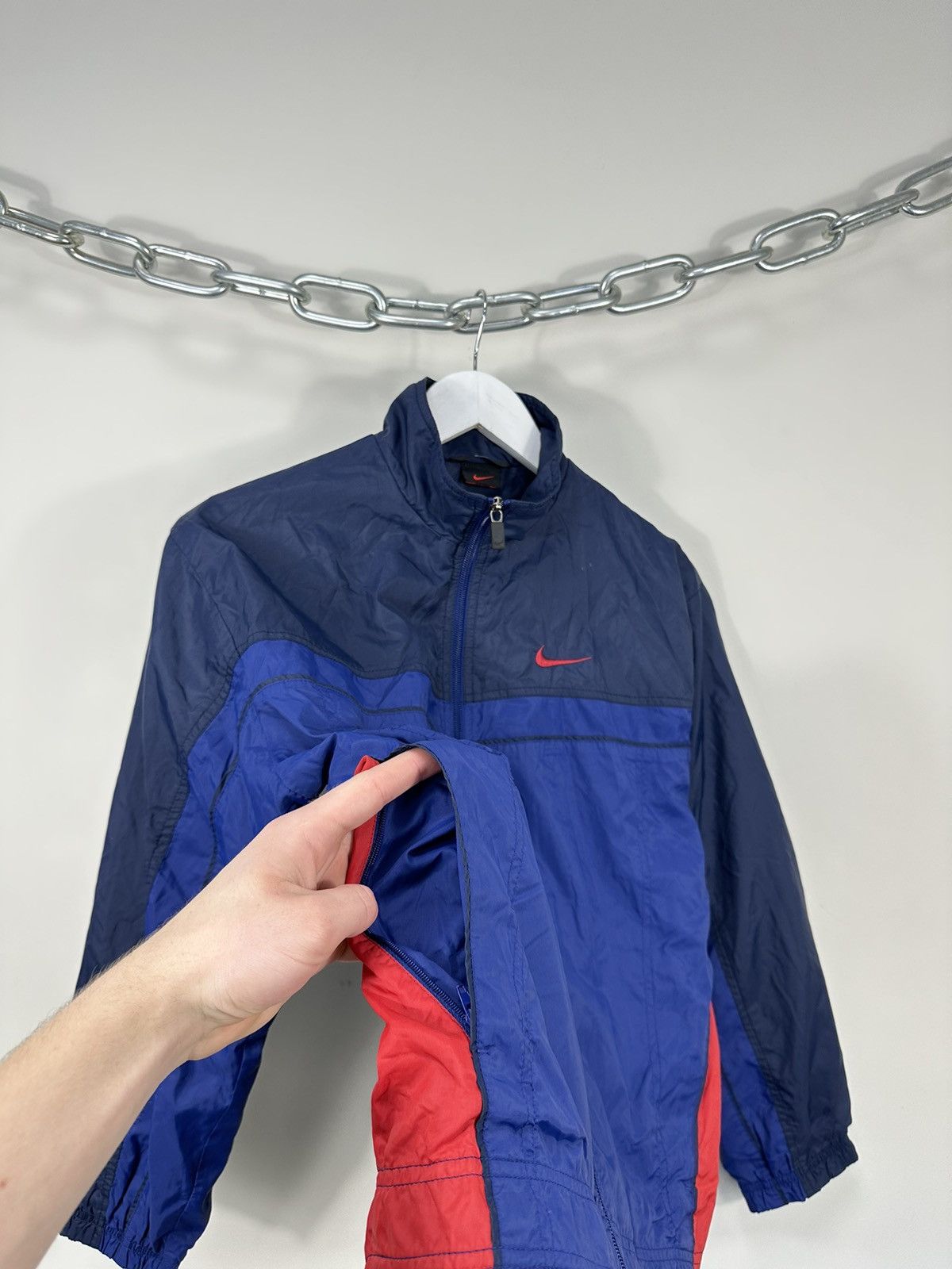 Nike Vintage Nike Baggy Drill Swoosh USA Hype Track Top Jacket Size US XS / EU 42 / 0 - 4 Thumbnail