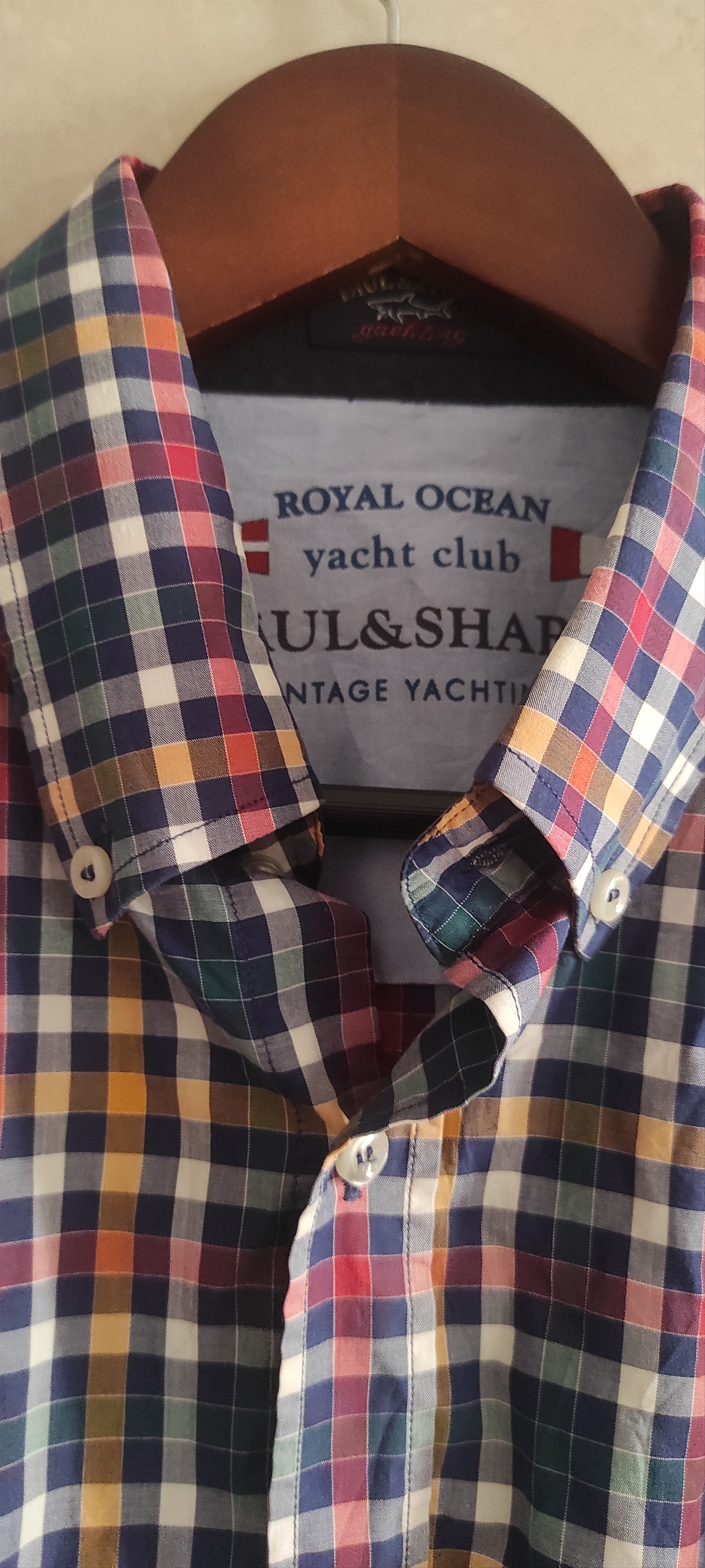 Paul & Shark Paul & Shark Yachting Shirt Button Down Multi Striped Cotton Size US XL / EU 56 / 4 - 8 Thumbnail