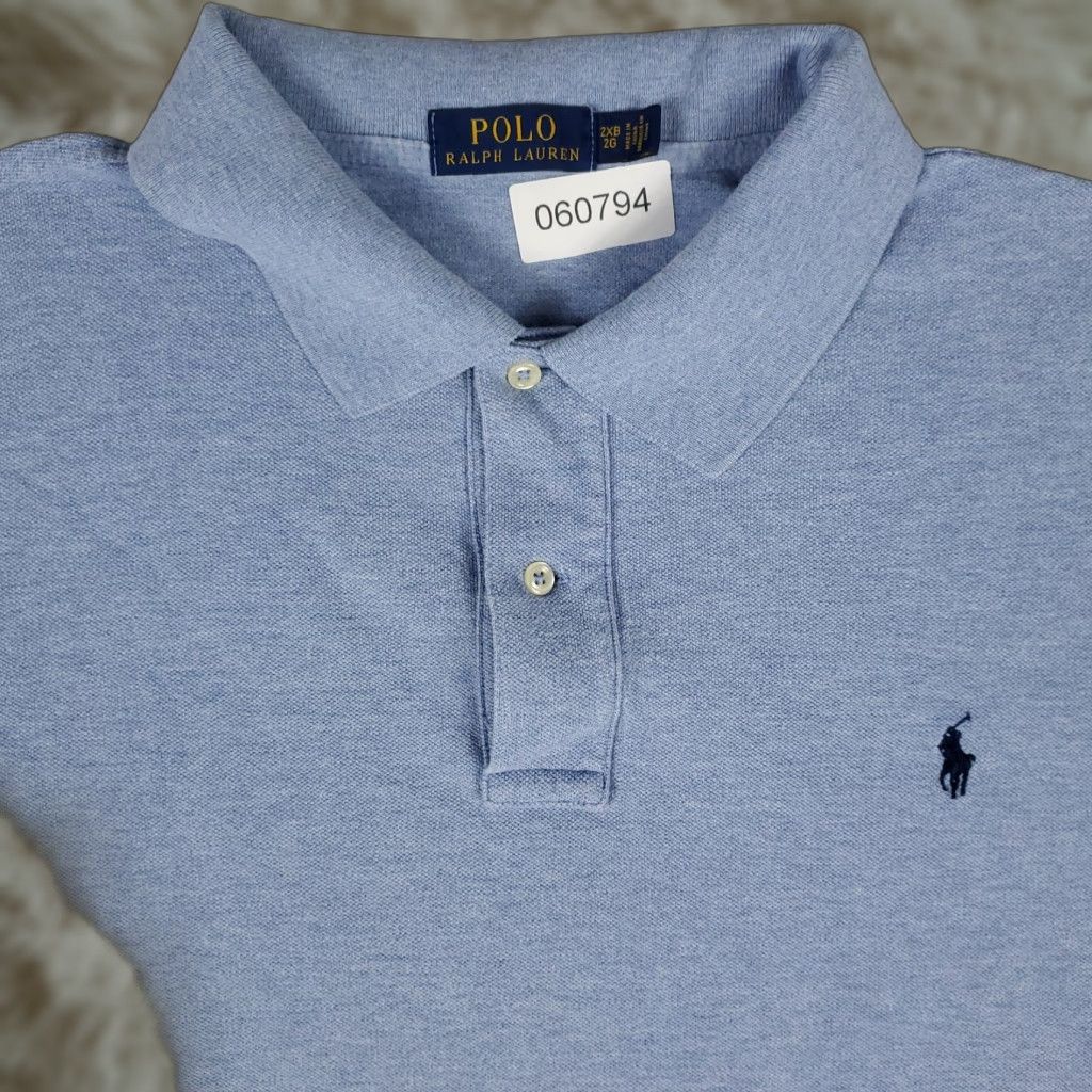 Ralph Lauren Ralph Lauren Polo Shirt Mens Size 2XB Blue Pony Casual Short Sleeve Shirt Big & Tall Adult Mens Color Blue Polo Shirt 2XB Polo Ralph Lauren Size US XXL / EU 58 / 5 - 1 Thumbnail