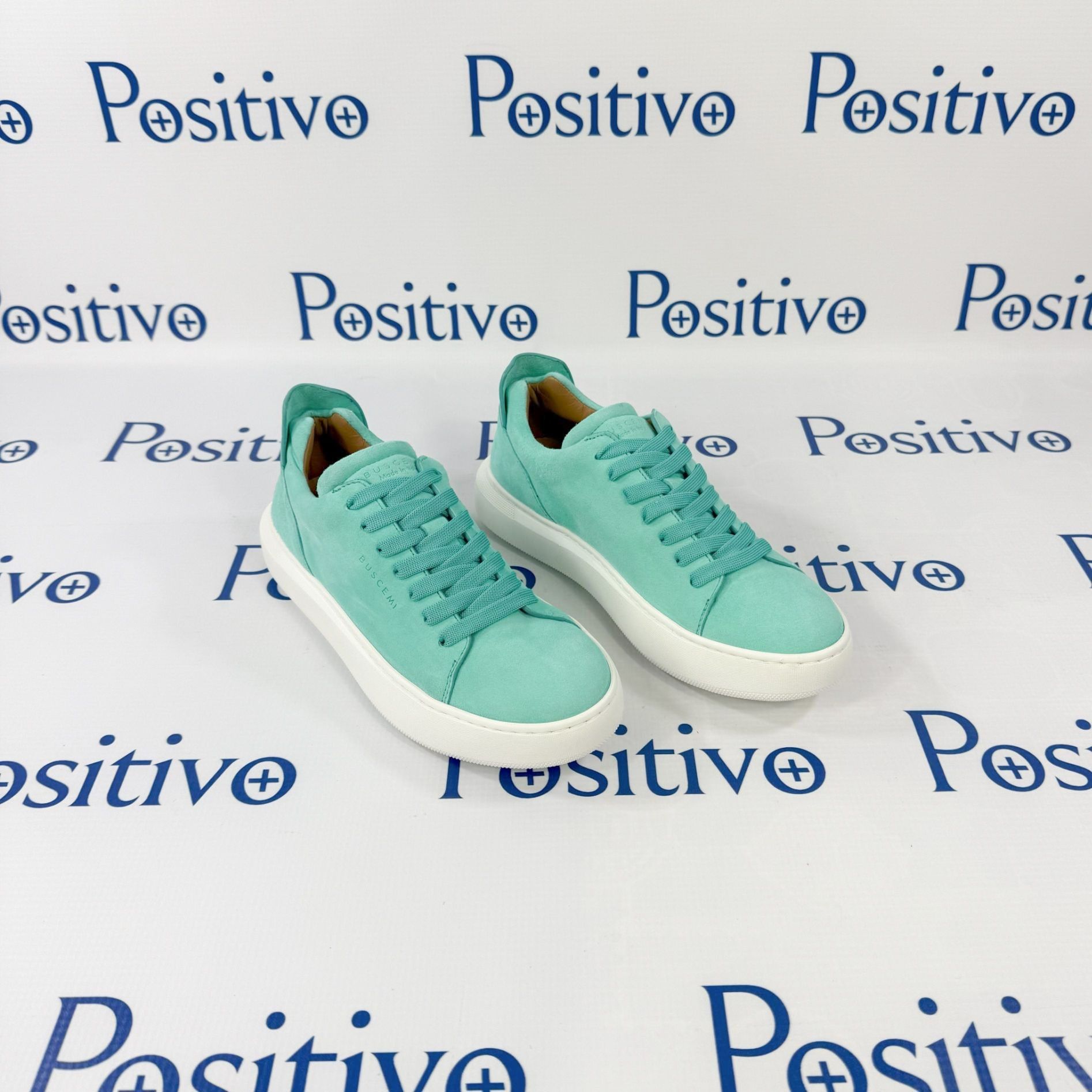 Buscemi Buscemi Uno Camoscio Turquiose Leather Sneakers US 5 EU 35 Size US 5 / IT 35 - 4 Thumbnail