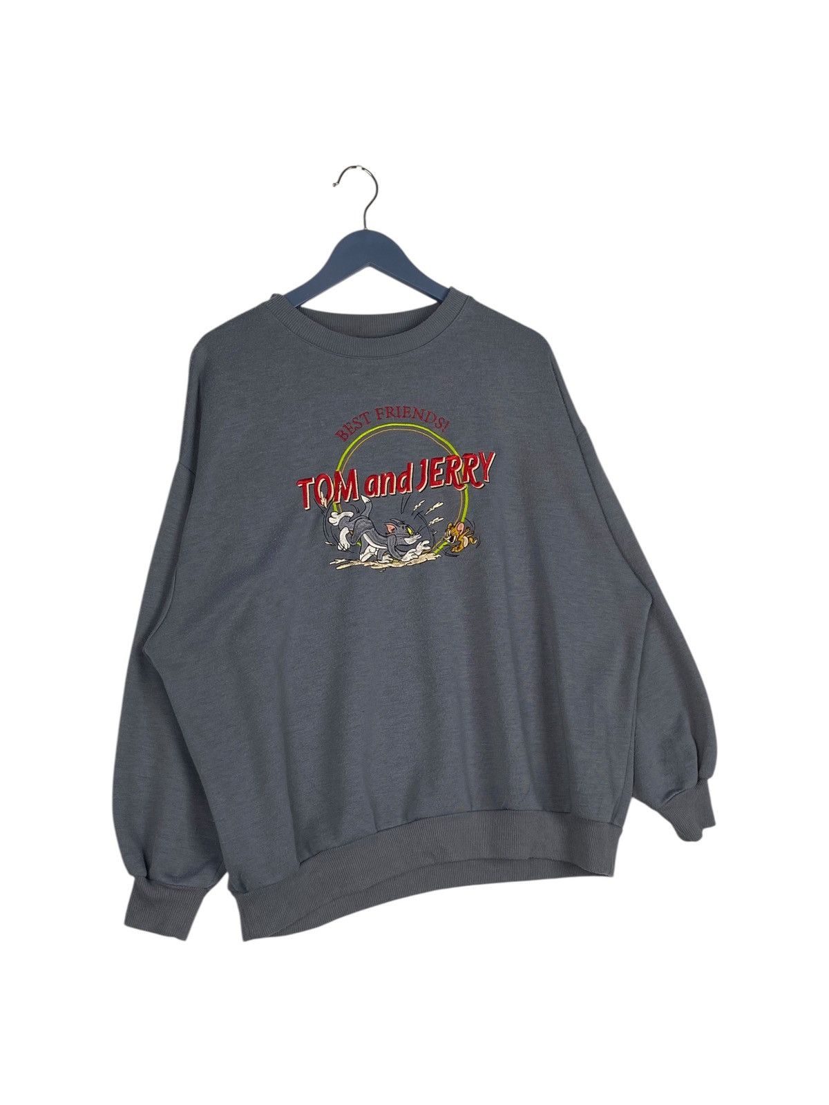 Vintage Vintage Tom&Jerry Full Print Crewneck Sweatshirt Gray Size M / US 6-8 / IT 42-44 - 3 Thumbnail