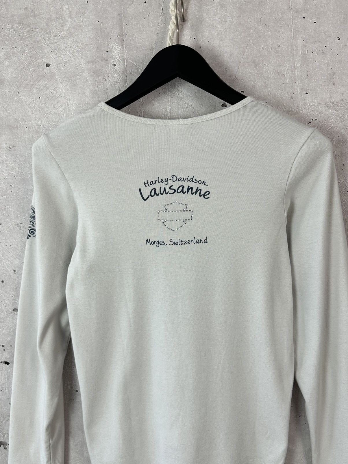Vintage Vintage Harley Davidson Printed White Long Sleeve Size XL / US 12-14 / IT 48-50 - 13 Thumbnail