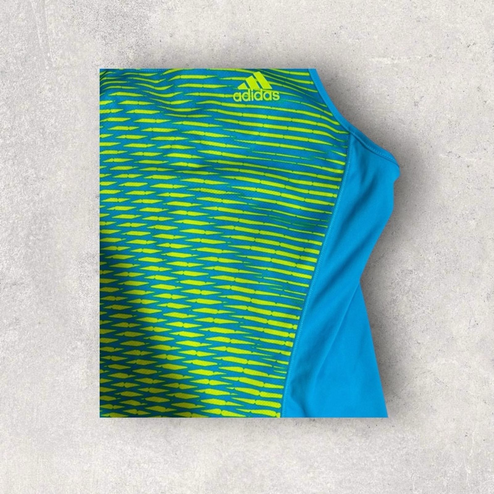 Adidas Adidas Fitted Blue and Green Tank Top Size S / US 4 / IT 40 - 4 Thumbnail