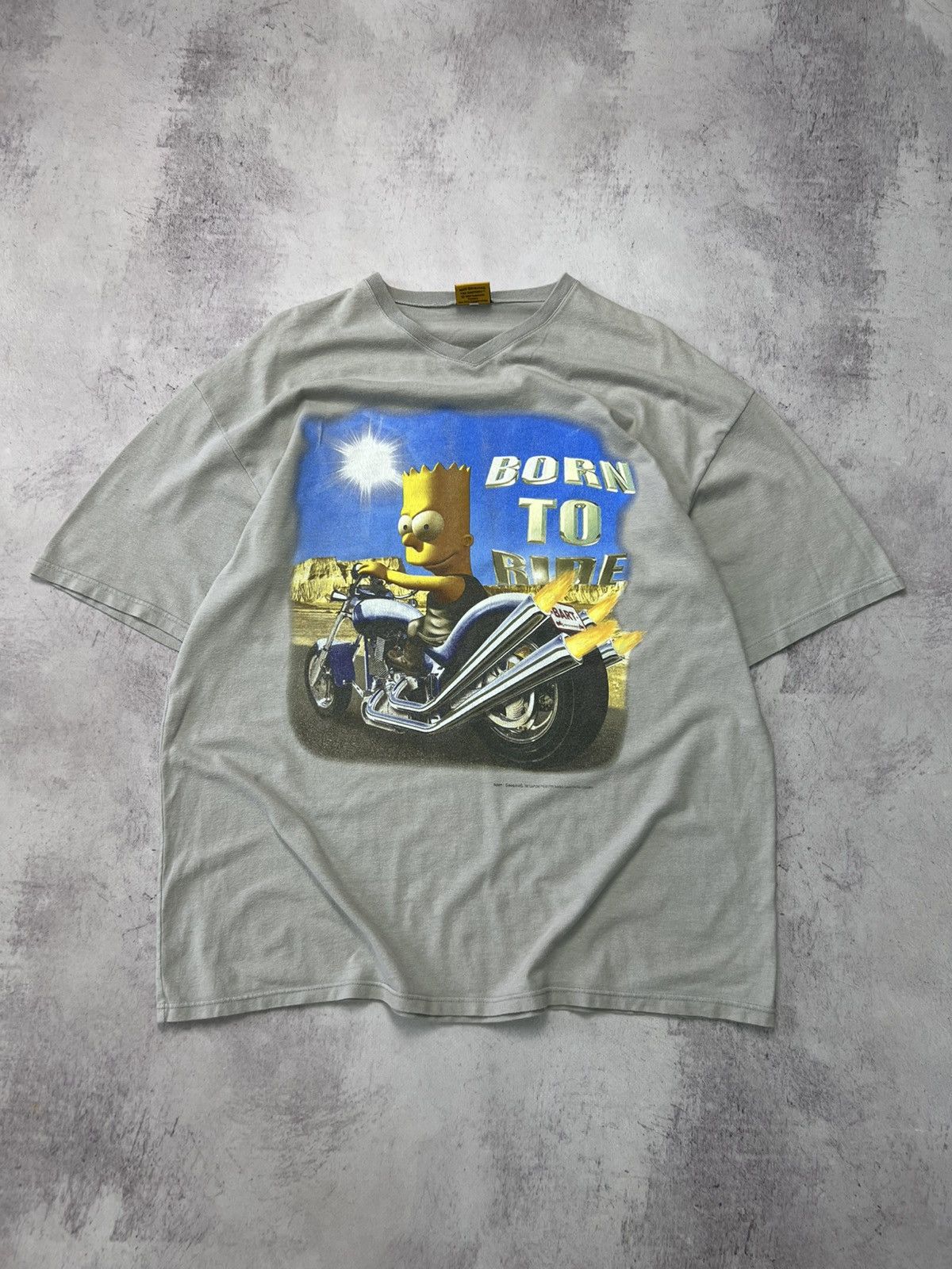 The Simpsons VTG 1999 The Simpsons "Born To Ride" Size US L / EU 52-54 / 3 - 1 Thumbnail