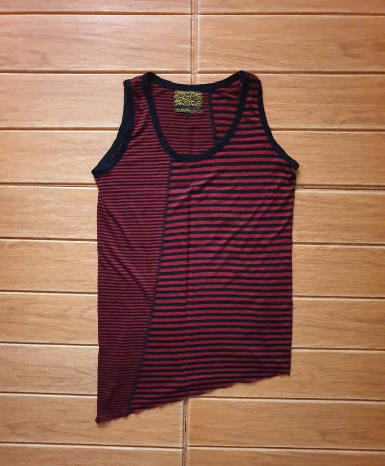PPFM Jury Black Stripe Punk Rock gothic Sleeveless Shirt Size US M / EU 48-50 / 2 - 1 Thumbnail