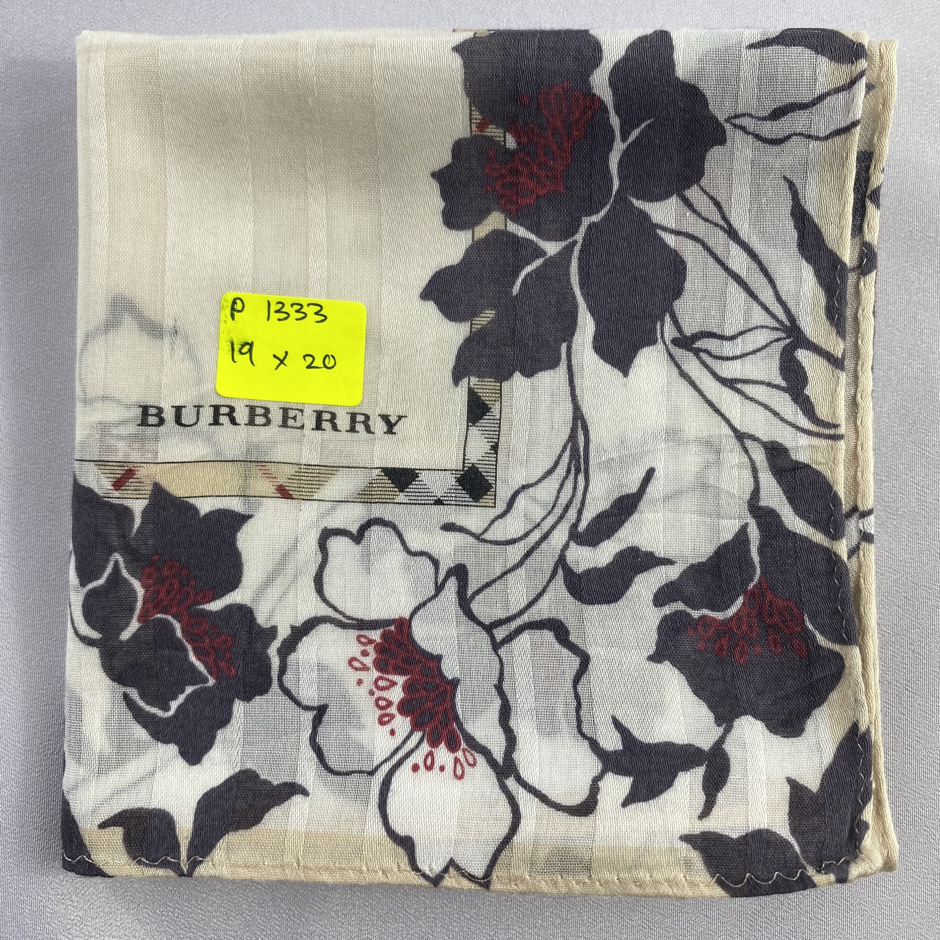 Burberry × Vintage Burberry Handkerchief / Neckerchief / Bandana-P1333 Size ONE SIZE - 5 Thumbnail
