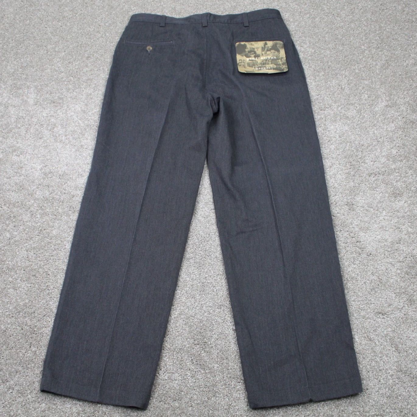 Haggar Haggar Generations Dress Pants Mens 34x30 Gray NWT Pleated Cotton/Polyester Size US 34 / EU 50 - 6 Thumbnail