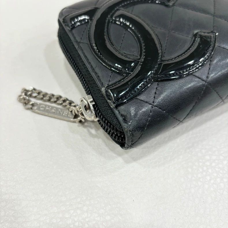 Chanel Chanel Black Quilted Long Wallet -2505 Size ONE SIZE - 7 Thumbnail