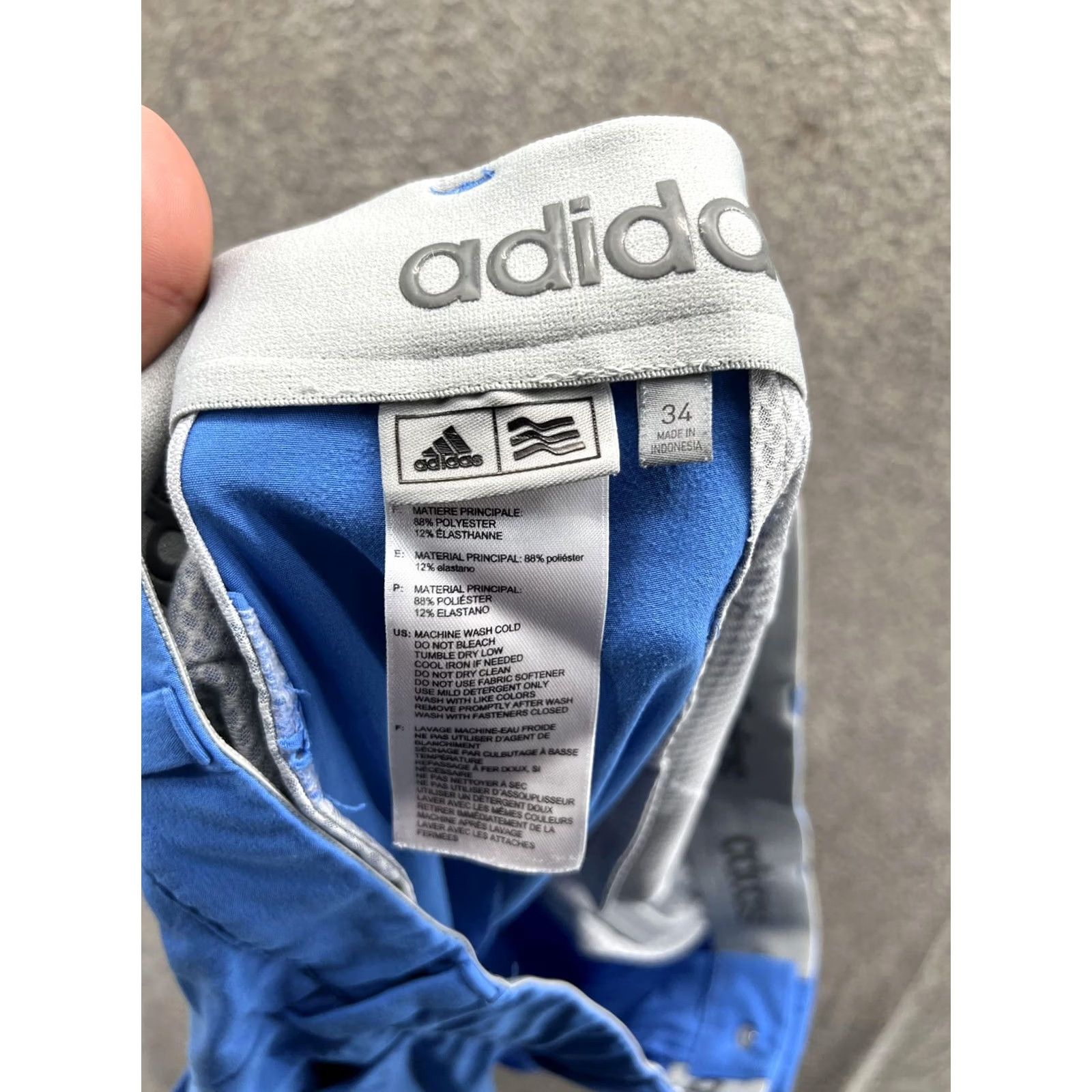 Adidas Adidas Shorts Mens 34 Blue Golf Chino Microfiber Stretch Casual Summer 365 Size US 34 / EU 50 - 3 Thumbnail