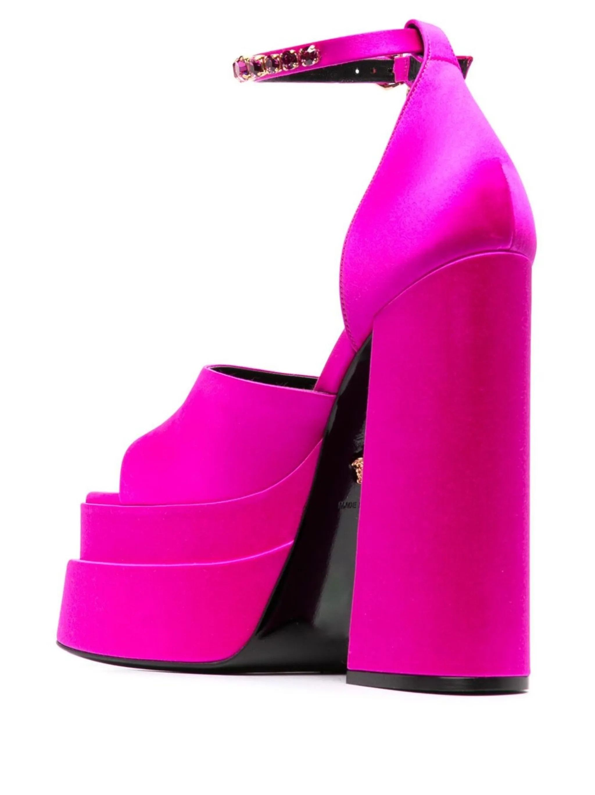 Versace o1y0226 Ankle Strap Sandals in Fuchsia Size US 5.5 / IT 35.5 - 3 Thumbnail