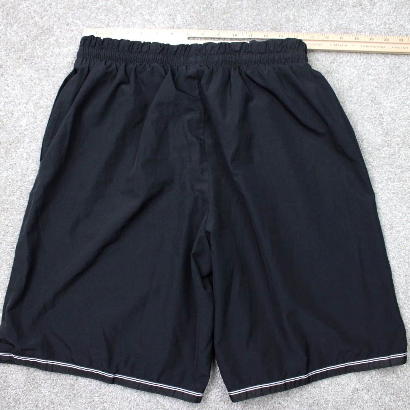 Nike VTG Nike Agassi Tennis Shorts Mens Large Black 1990s Olympic Challenge Court Tennis Shorts Men Large Black 90s Nike Size US 33 - 5 Thumbnail