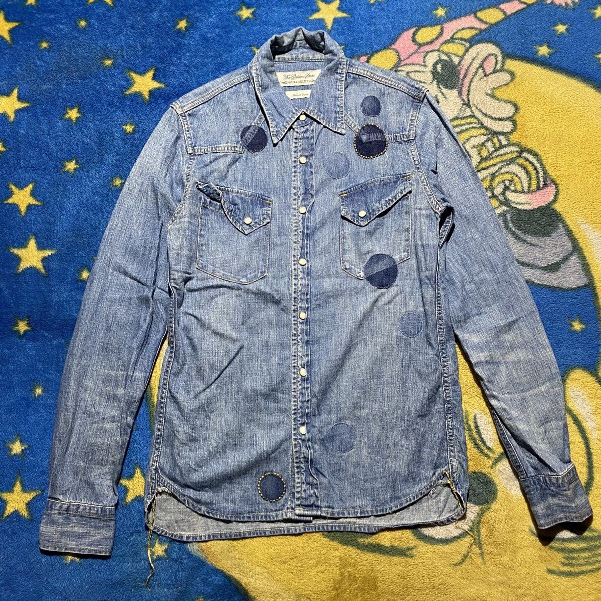 Remi Relief Remi Relief Blue Denim Western Shirt Size US S / EU 44-46 / 1 - 1 Thumbnail