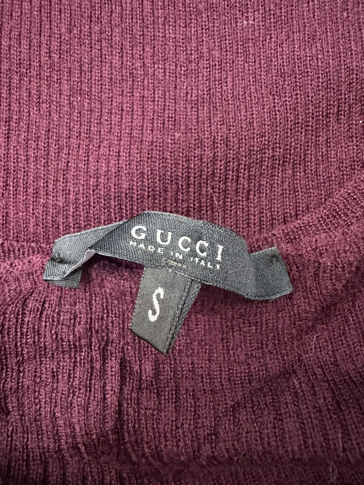 Gucci Gucci ribbed long sleeve scooped neck pullover top Size S / US 4 / IT 40 - 7 Thumbnail