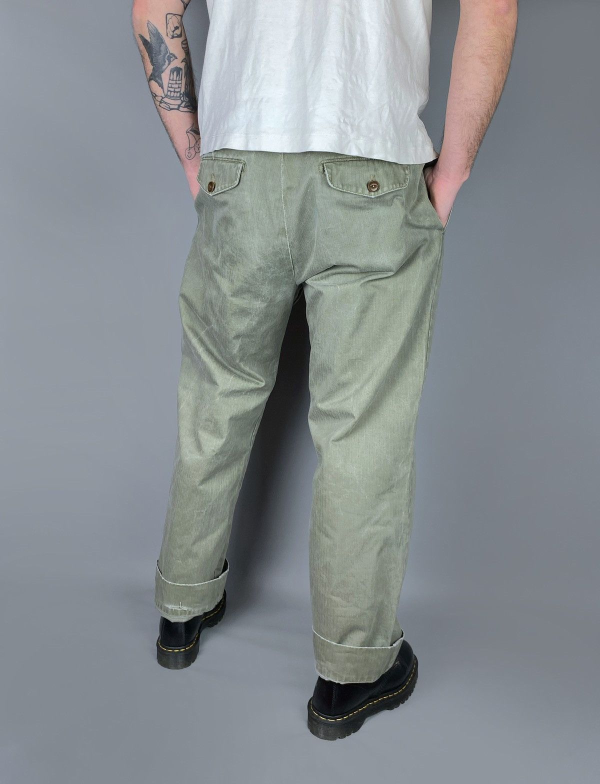 Scarti-Lab SCARTI-LAB Army Herringbone Military Japanese Pants Size 38 Size US 38 / EU 54 - 3 Thumbnail
