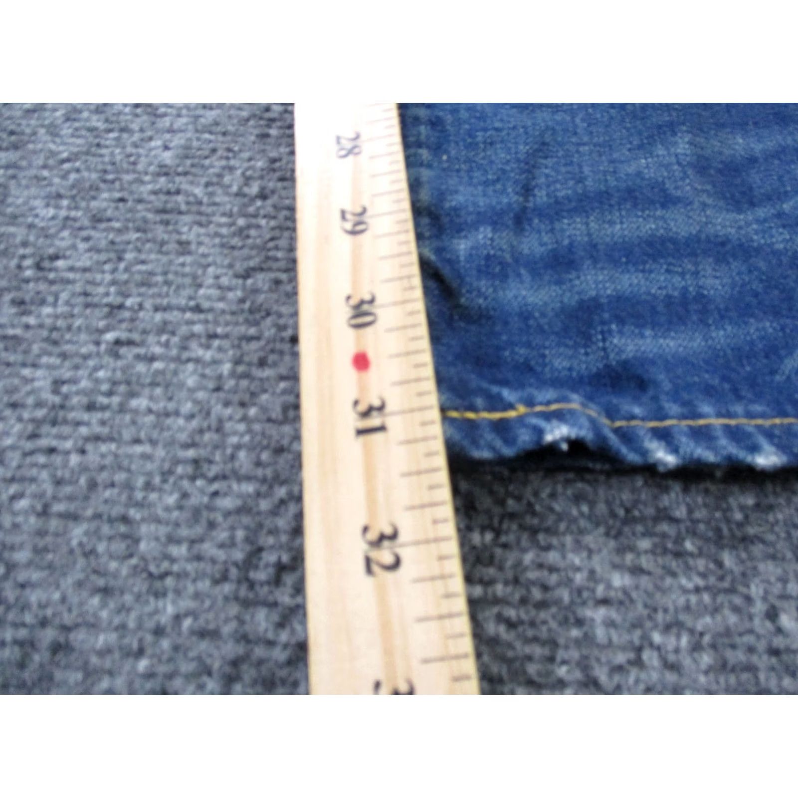 Vintage RRL Ralph Lauren Jeans Men 28 X 30 Denim Selvedge Stretch Slim Straight- 30x28 Blue Denim Jeans Mens Size US 30 / EU 46 - 4 Thumbnail