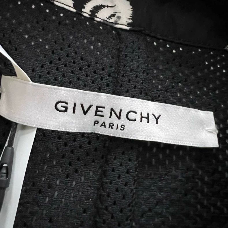 Givenchy Givenchy Abstract Black and White Printed Trench Coat (50 Size US XL / EU 56 / 4 - 3 Thumbnail