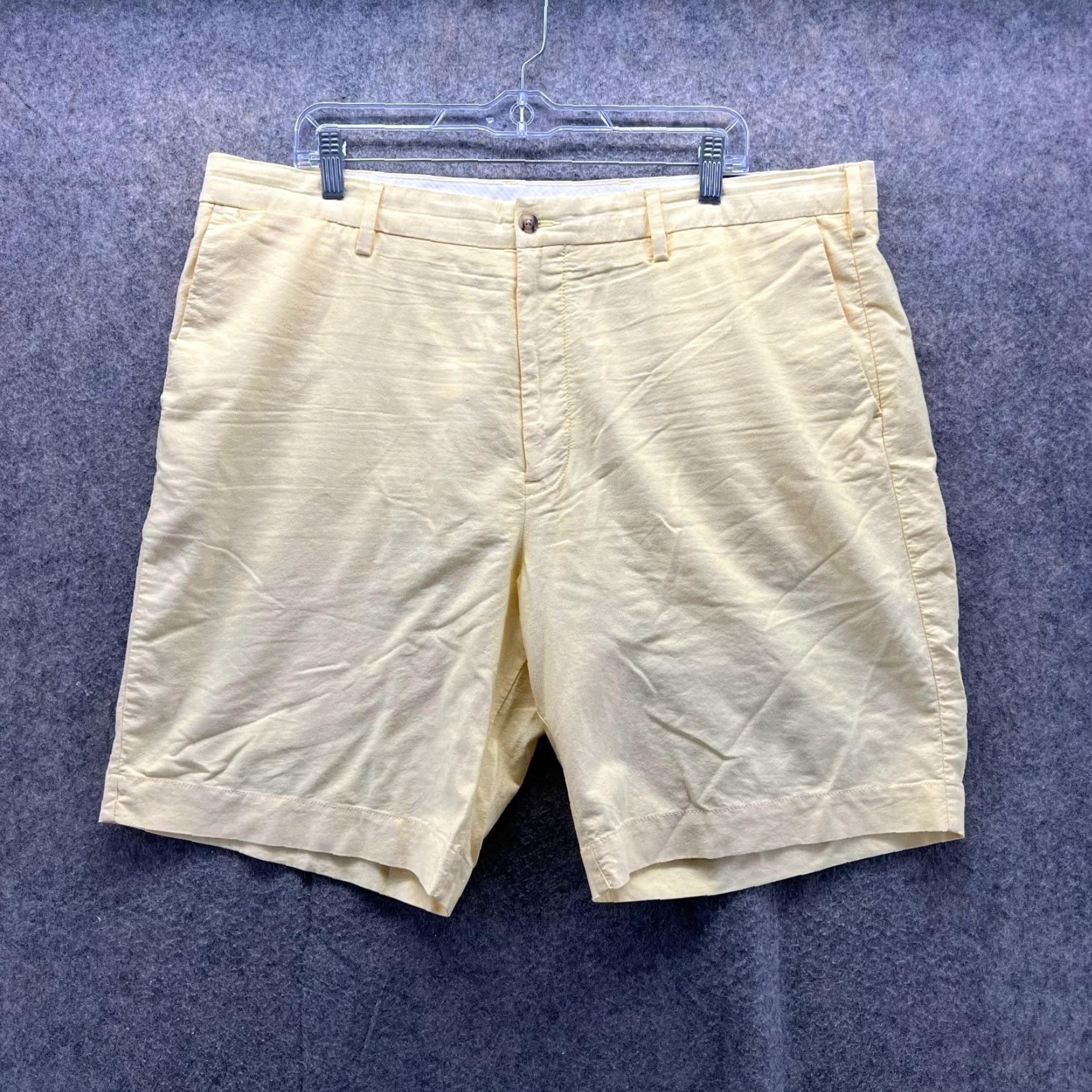 Polo Ralph Lauren Polo Ralph Lauren Shorts Men 38 Yellow Chino Flat Front Classic Fit Pony Vtg Size US M / EU 48-50 / 2 - 2 Thumbnail