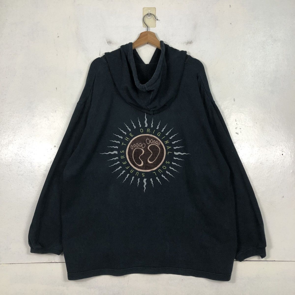 Vintage 📌Vintage Hang Ten Hoodie Pull Over Embroidery Big Logo Size US M / EU 48-50 / 2 - 10 Thumbnail