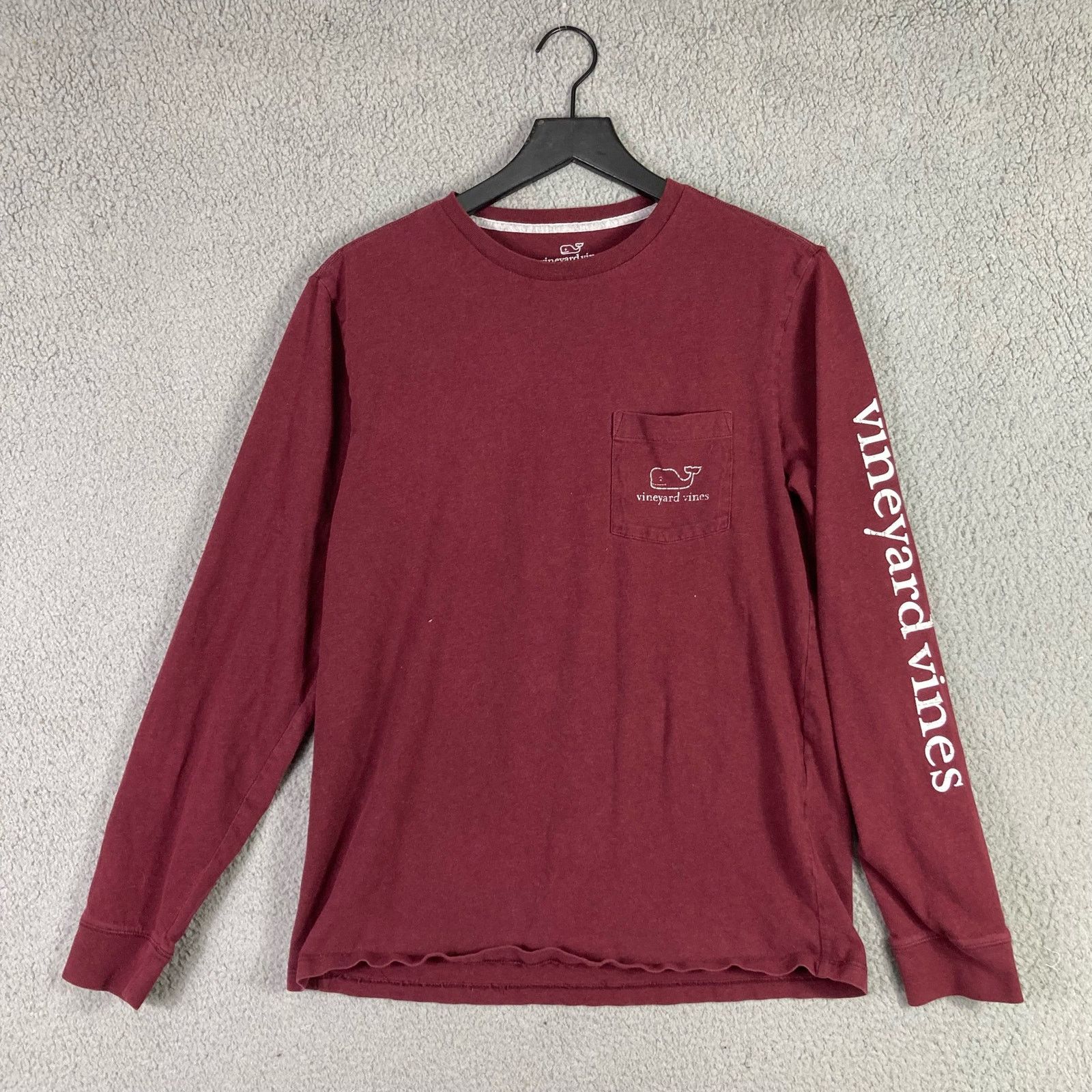 Vineyard Vines Vineyard Vines Men's Long Sleeve Maroon Red Cotton Small Size US S / EU 44-46 / 1 - 4 Thumbnail