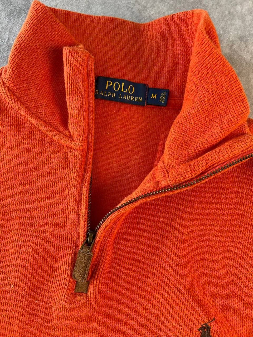Polo Ralph Lauren Polo Ralph Lauren 1/4 Zip Sweater Knit Orange Size M Size US M / EU 48-50 / 2 - 3 Thumbnail